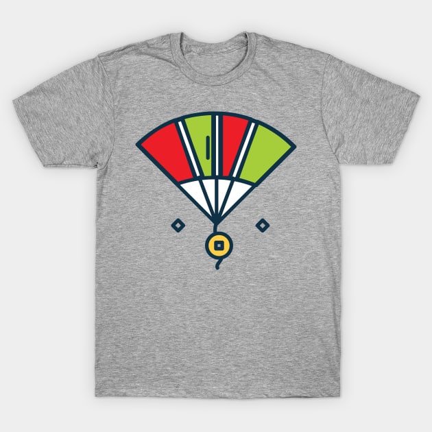 Folding Fan T-Shirt by Jonathan Wightman